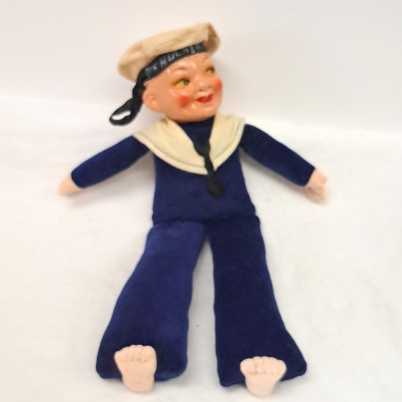 Vintage Norah Wellings celluloid head cruise ship souvenir Sailor doll - Picture 1 of 7